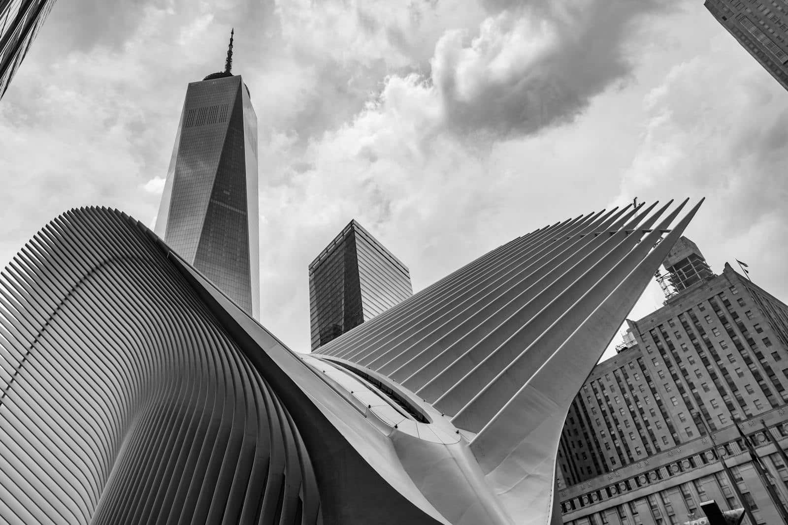 Oculus et One World Trade Center, New York.