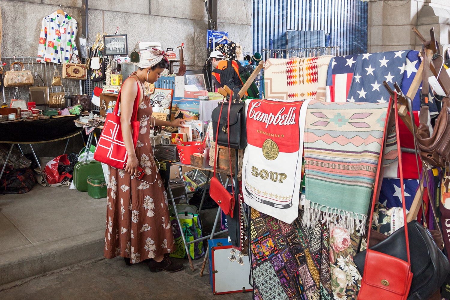 Vendor display at Brooklyn Flea Brooklyn Flea
