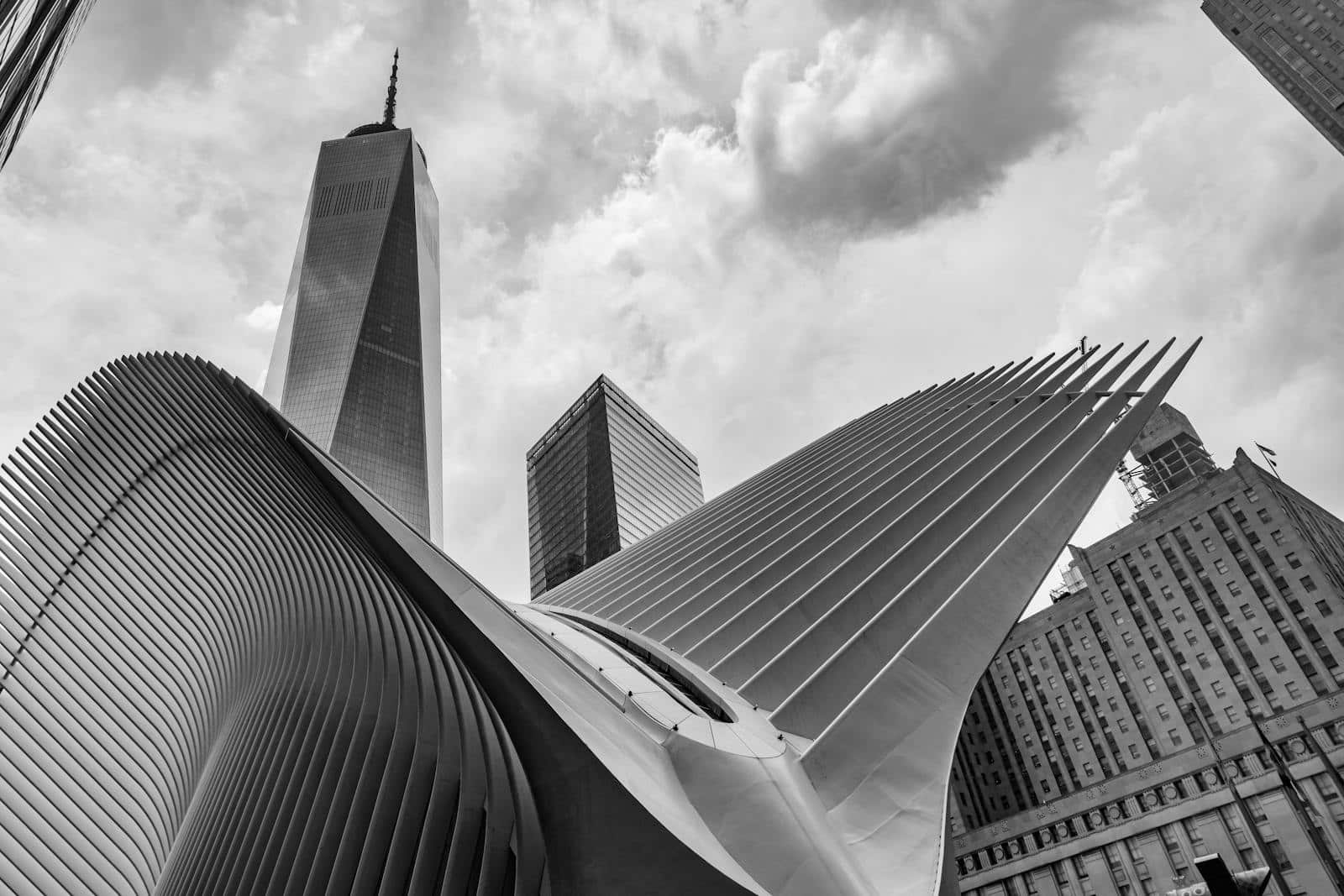 Oculus et One World Trade Center, New York.