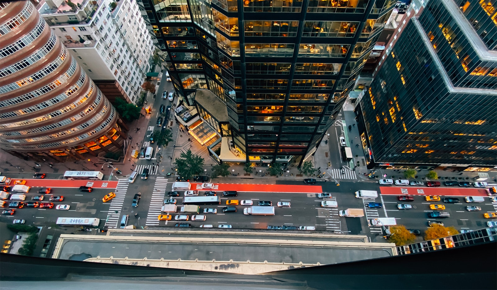 Vue depuis un hotel à Manhattan